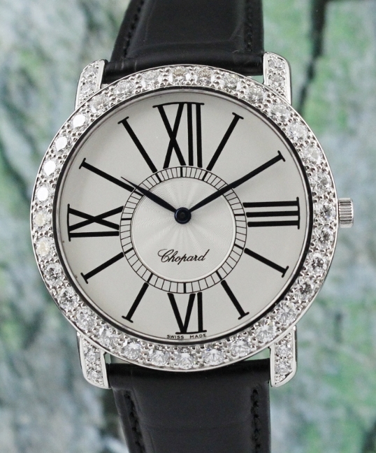 (image for) A Chopard Happy 18K White Gold Diamond Watch